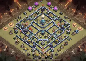 Best TH13 Anti 3 Stars War Base - Clash of Clans #21214