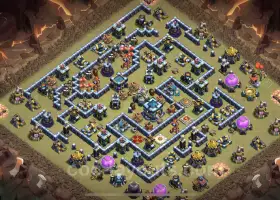 Best Anti 3 Stars War Base TH13 - Clash of Clans Design #21222