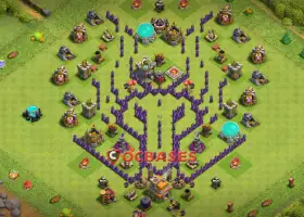 Optimized Town Hall 7 Progress Base - Clash of Clans Fun! #21230