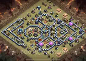 Top TH13 War Base Links - Best Hybrid Designs for CWL #21244