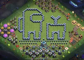 Top Funny Troll Bases TH13 - Clash of Clans Art Copy #21252