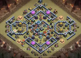 Top Anti 2 Stars TH13 War Base - Legend League Link #21254