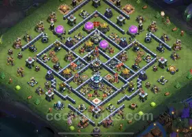 TH13 Farming Base Copy - Anti 3 Stars Layout for COC #21259