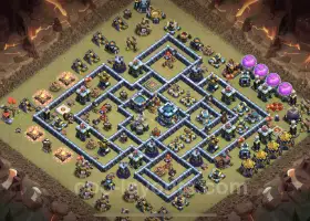 Best Anti 3-Star TH13 War Base with Link | Clash of Clans #21262