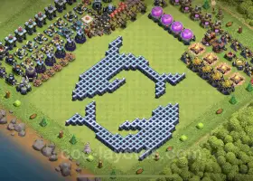 Top Funny Troll TH13 Base Links - Clash of Clans Art #21292