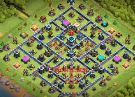 Best Town Hall 13 Hybrid Base: Anti 3 Star Strategy | COC #21302