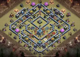 Best Anti 2 Stars TH13 War Base with Link for Legend League #21304