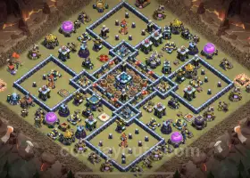 Best Anti 3 Stars TH13 War Base Link - Clash of Clans #21312