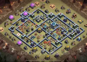 Best TH13 War Base - Anti Everything & CWL Link #21317