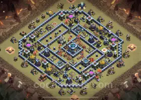 Top TH13 War Base Links: Anti 3 Stars, Anti Air Defense #21319