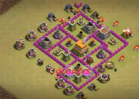 Top Town Hall 6 War Base: Compact & Trophy Ready! #21326