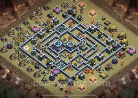 Top TH13 War Base: Anti 3 Stars, Legend League Link #21327