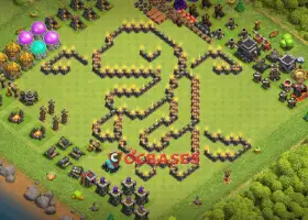 Clash of Clans Town Hall 9 Progress Base & Copy Link! #21330