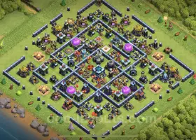 TH13 Farming Base Link - Clash of Clans Hybrid Design #21334