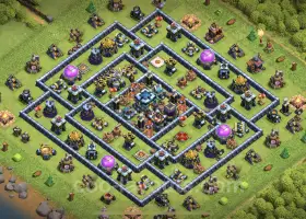 Top TH13 Anti 3 Stars Hybrid Base Link - Clash of Clans #21344