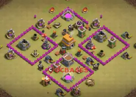 Top Town Hall 6 War Base: Anti Air & Dragon Strategies #21346