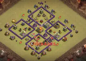 Top Town Hall 7 War Base Layouts for Clash of Clans #21356