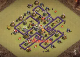 Top Town Hall 7 War Base | Clash of Clans Copy Base Link #21366