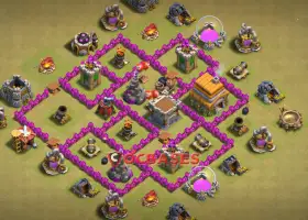 Top Town Hall 6 War Base Designs - Clash of Clans #21372