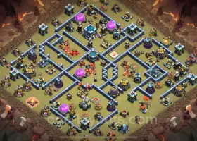 Top TH13 War Base with Link - Clash of Clans Defense #21386