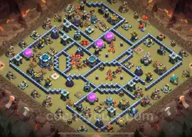 Best TH13 War Base Copy - Anti Everything & Hybrid Defense #21401