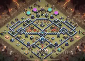 Best TH13 Anti 3 Stars War Base with Link - Clash of Clans #21404