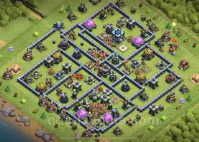 Best Anti 3 Stars TH13 Base Link | Clash of Clans Defense #21409