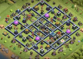 Best Anti 3 Stars TH13 Base | Town Hall 13 Hybrid Defense #21414