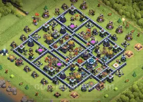 TH13 Farming Base Link - Clash of Clans Hybrid Layout #21426