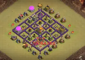 Top Town Hall 7 War Base: Anti-Ground Strategy | COC #21427