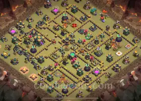 Top TH14 Anti 2 Stars War Base with Link - Clash of Clans #21439