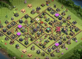 TH14 Farming Base - Anti 3 Stars & Air Defense Layout #21454