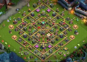 Top Hybrid Anti-Everything TH14 Base Copy & Link (COC) #21466