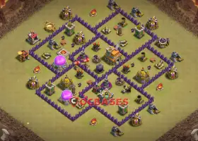 Top Town Hall 7 War Base - Anti Air Strategy - Clash of Clans #21477