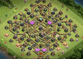 Top Anti-Everything TH14 Base Copy for Legend League #21484