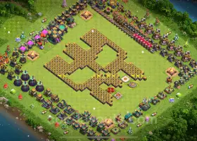 Best Funny TH14 Troll Bases with Links - Clash of Clans Art #21501