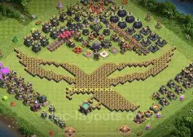 Best Funny TH14 Troll Bases - Clash of Clans Art & Links #21514