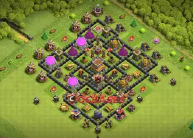 Best Town Hall 8 Farming Base | Copy Base Link | Clash of Clans #21523