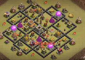 Top Town Hall 8 War Base Designs - Clash of Clans #21553