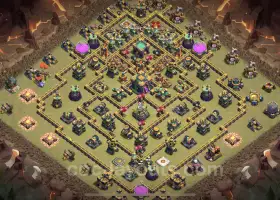 Top Anti 2 Star TH14 War Base for Legend League - COC #21554