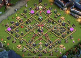 Best Anti 2 Stars TH14 Base for Legend League - Clash of Clans #21560