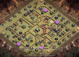 Best TH14 War Base Link - Hybrid Designs for Clash of Clans #21574