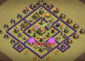 Top Town Hall 7 War Base: Anti 2-Star & Ground Strategy #21583