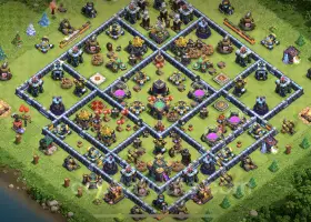 Farming Base TH14 | Hybrid & Anti-Air Design | Clash of Clans #21584