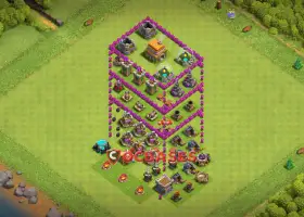 Town Hall 6 Clash of Clans Progress Base & Copy Link #21590