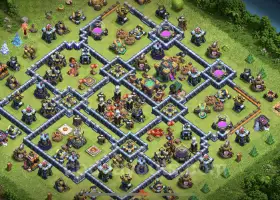 Best Anti 3 Stars TH14 Hybrid Base Copy with Link #21591