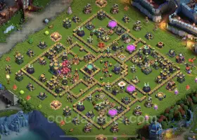 Best TH14 Hybrid Base - Anti Everything Layout with Link #21594