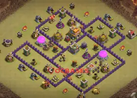 Top Town Hall 7 War Base - Anti 2 Stars & Ground Strategy #21613