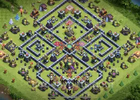 Top Anti 3-Star TH14 Base Link for Legend League in COC #21616