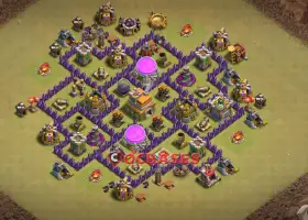 Top Town Hall 7 War Base: Anti-3 Star & Anti-Dragon #21620